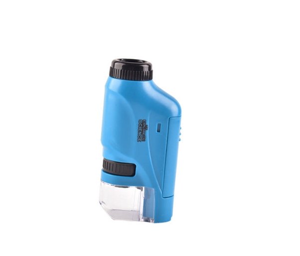 Handheld Kids Microscope 60X-120X Magnification with LED Light for Science Learning and Exploration