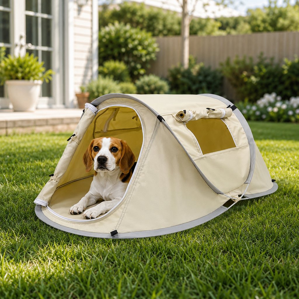 Ortekor Portable Pop-Up Pet Tent for Home, Parks & Travel - A Familiar Rest Space for Cats & Small Dogs