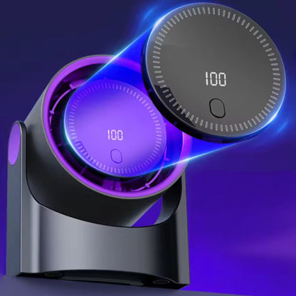 Portable USB Desk Fan | Adjustable Airflow & Swing Movement | Compact Design for Personal Cooling