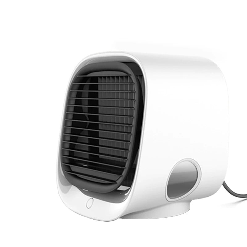 USB Personal Air Cooler with Humidifier & 3-Speed Fan for Desk, Car, Bedroom – Portable Evaporative Cooling Unit