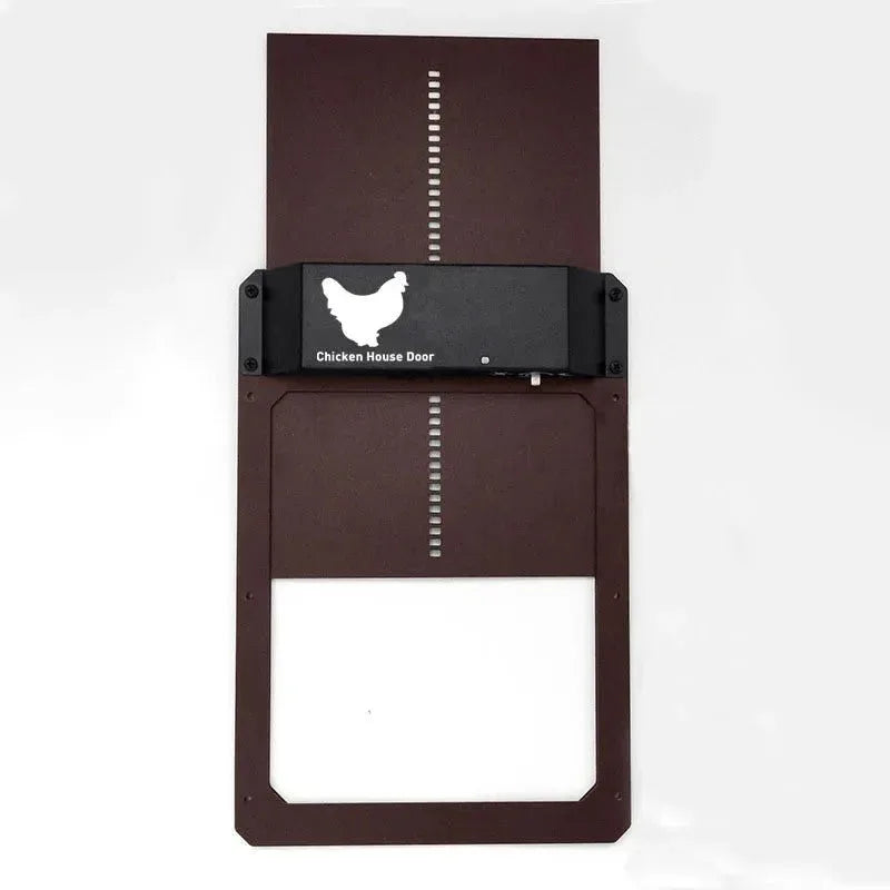 Automatic Chicken Coop Door Opener with Light Sensor for Poultry Houses Programmable Timer Dawn Dusk Operation Predator Protection Weather