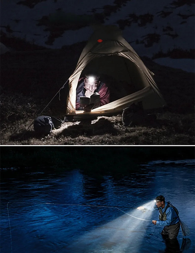 Ortekor LED Headlamp with Zoom & Rechargeable Battery | Waterproof Design for All Weather Adventures