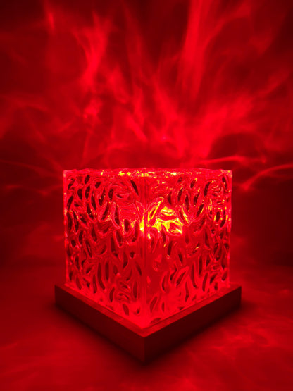 Ocean Wave Projection Night Light with Remote Control for Bedroom & Living Room | Calming LED Ambient Lamp