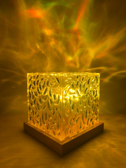 Ocean Wave Projection Night Light with Remote Control for Bedroom & Living Room | Calming LED Ambient Lamp