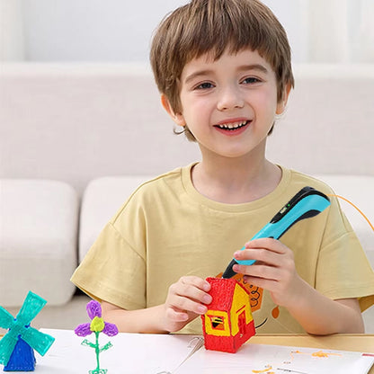 3D Drawing Pen for Kids – Three Speed Levels, Lightweight Design, LCD Monitor, Standard Filament Compatible