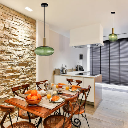 Glass Shade Hanging Ceiling Light E27 Socket Multi-Color Options for Kitchen Island Dining Room Bar Lounge Adjustable Cable Mid-Century Styl