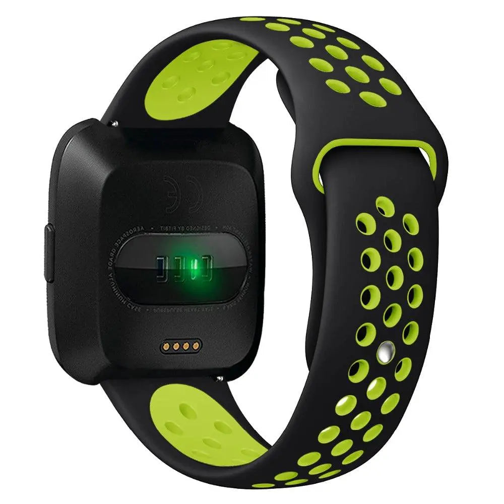 Silicone Replacement Wristband for Fitbit Versa 2 – Moisture-Resistant, Adjustable Fit Sport Strap for Everyday Workouts & Active Wear