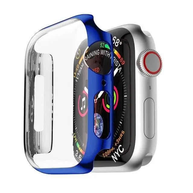 Snap-On Hard Shell Guard with Built-In Glass Shield for 40mm & 44mm Series 6 Apple Watch – Full-Body Shock Defense Case