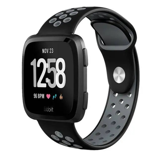 Silicone Replacement Wristband for Fitbit Versa 2 – Moisture-Resistant, Adjustable Fit Sport Strap for Everyday Workouts & Active Wear