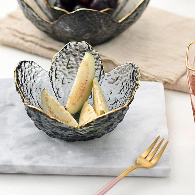 Glass Flower Petal Bowls
