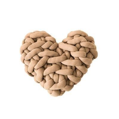 Valentine Heart Chunky Twist Throw Pillow Cushion