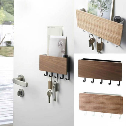 Wooden Key Hanger Wall Rack