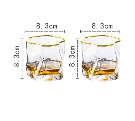 Transform Texture Whiskey Glass Duo