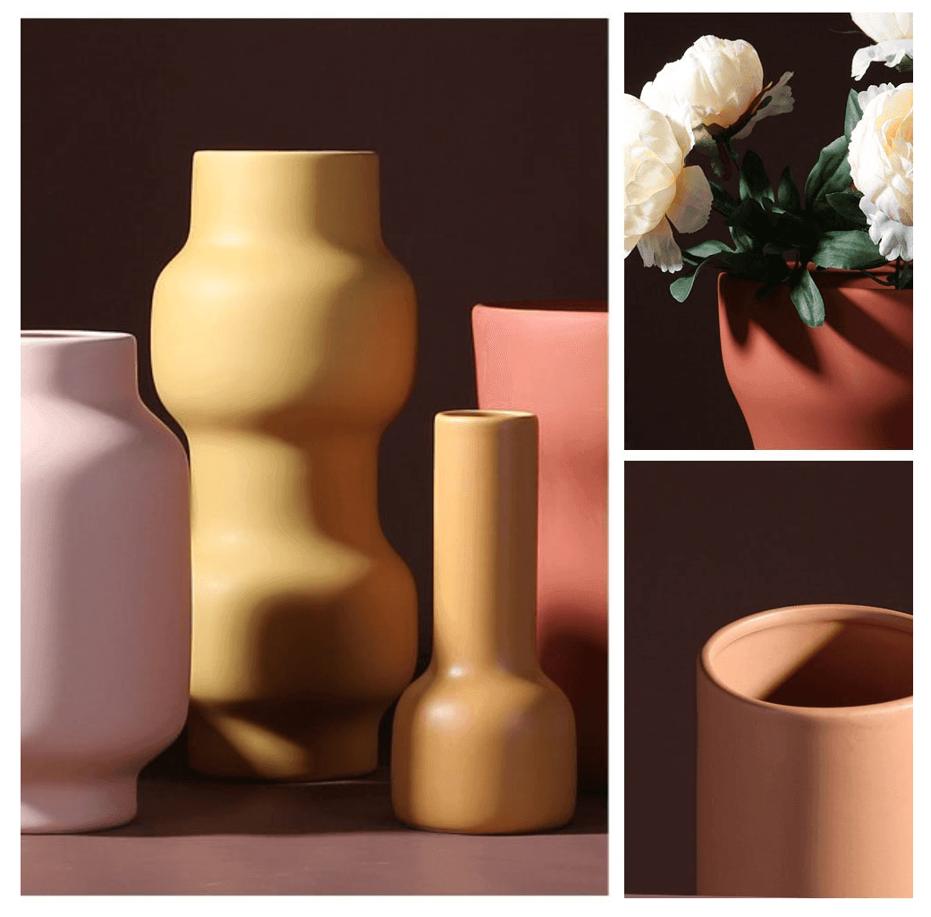 Franz Palette Clay Blossom Vase