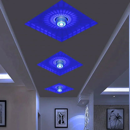 Recessed LED Spotlight 3W Aluminum Downlight for Hallways Bedrooms Kitchens Accent Wall Sconce Modern Compact Ceiling Fixture Indoor