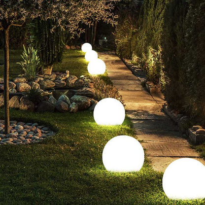 Rechargeable LED Globe Light with Remote - 16 Colors Weather-Resistant Sphere for Patio, Garden, Party & Indoor Decor - Cordless Orb Lamp