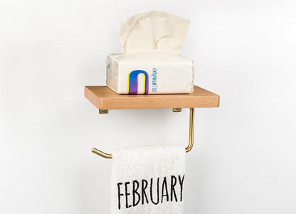 Versatile Wooden Toilet Roll Organizer