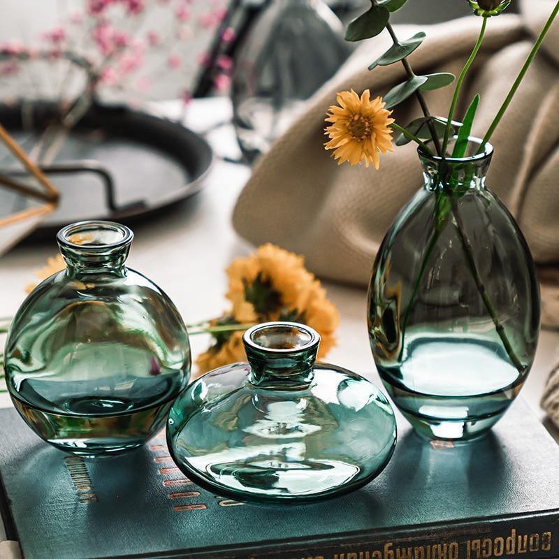Rousseau Glass Vase Trio