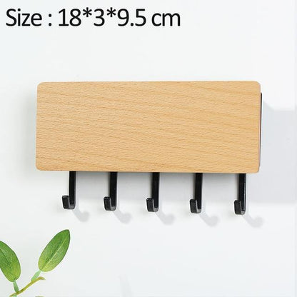 Wooden Key Hanger Wall Rack