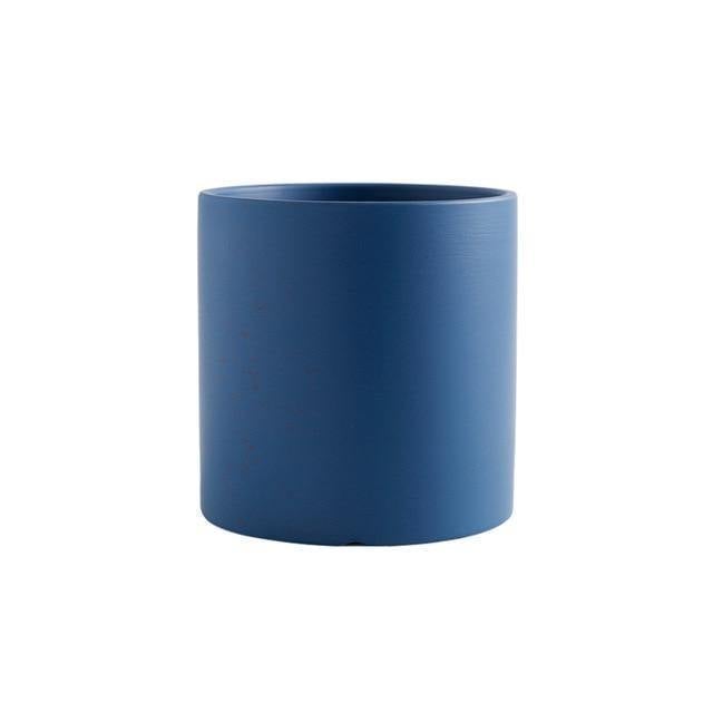 Vibrant Traditional Circular Ceramic Pot Planter