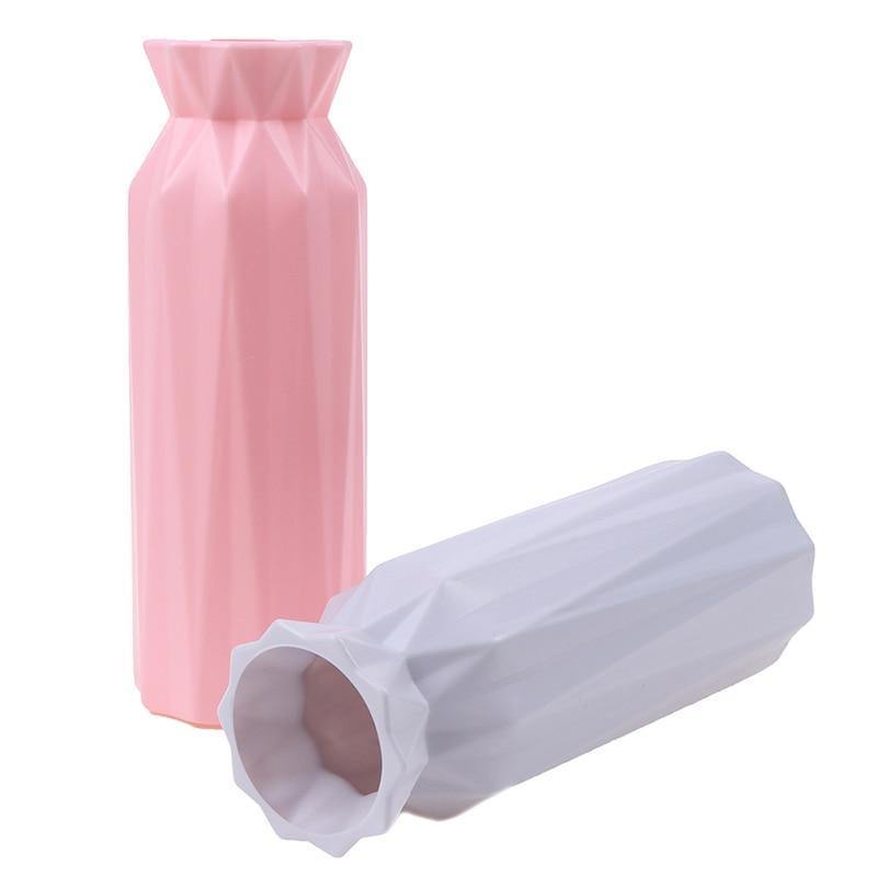 Angular Geometric Floral Vase