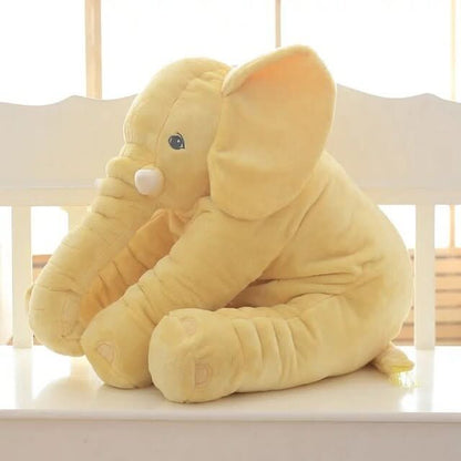 Stuffed Elephant Cuddle Buddy 15.7 Inch Nursery Pillow Kids Bedroom Decor Squishy Animal Companion for Toddlers Babies Crib Nap Time Soft Hu