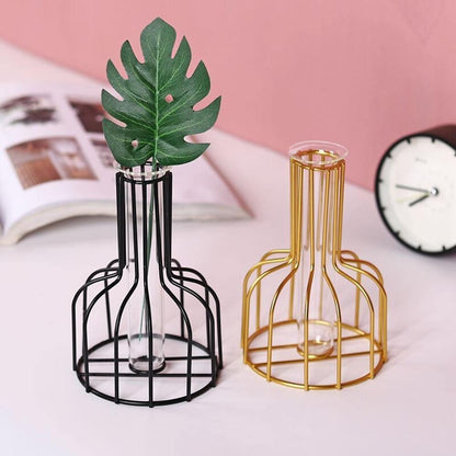 Vase with Test Tube and Iron Stand