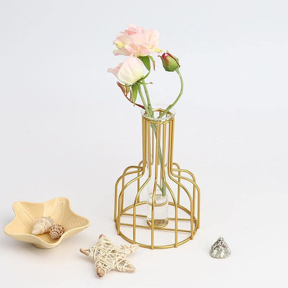 Vase with Test Tube and Iron Stand
