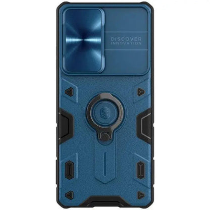 Aluminum Ring Stand Phone Case with Camera Guard for Samsung Galaxy S21, S21 Plus & S21 Ultra – Built-In Kickstand & Shockproof Frame