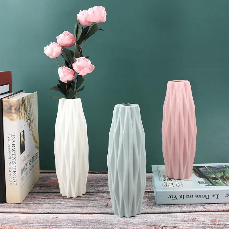 Angular Slim Floral Vase