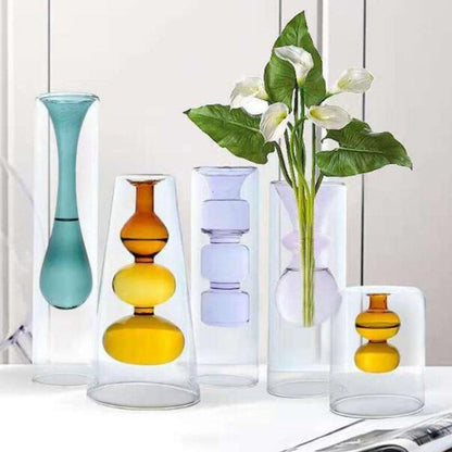 Elegant Glass Bubble Vases