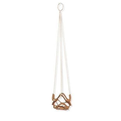 Plant Hanger made with Vegan Leather and Rope