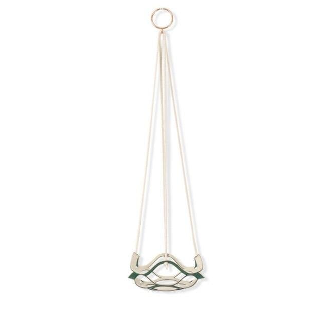 Plant Hanger made with Vegan Leather and Rope