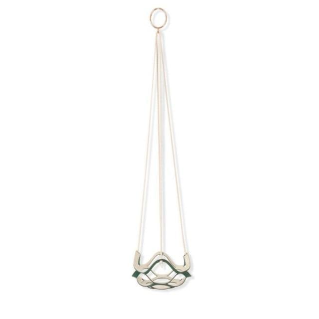 Plant Hanger made with Vegan Leather and Rope