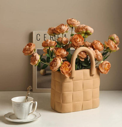 Woven Elegance Garden Vase