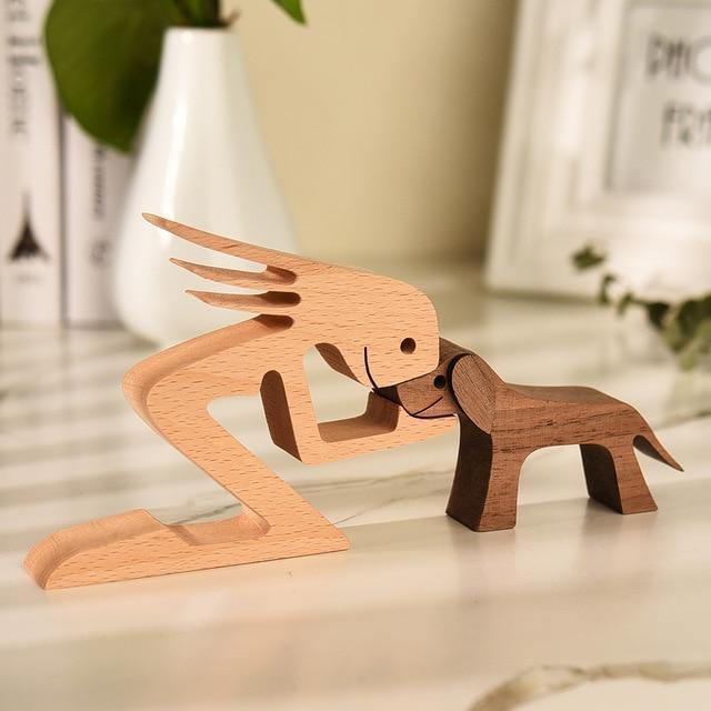Wooden Figurines for Man's Best Friend