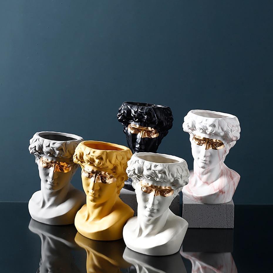 Majestic David - Ceramic Planter Sculpture