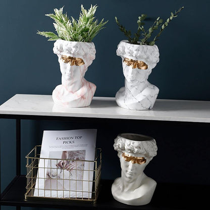 Majestic David - Ceramic Planter Sculpture