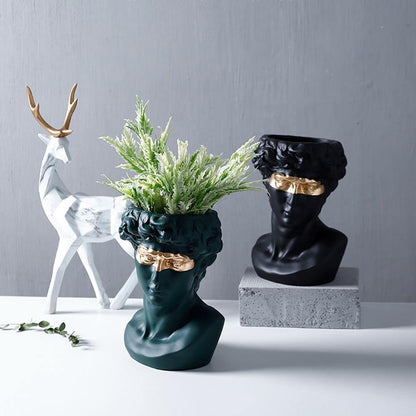 Majestic David - Ceramic Planter Sculpture