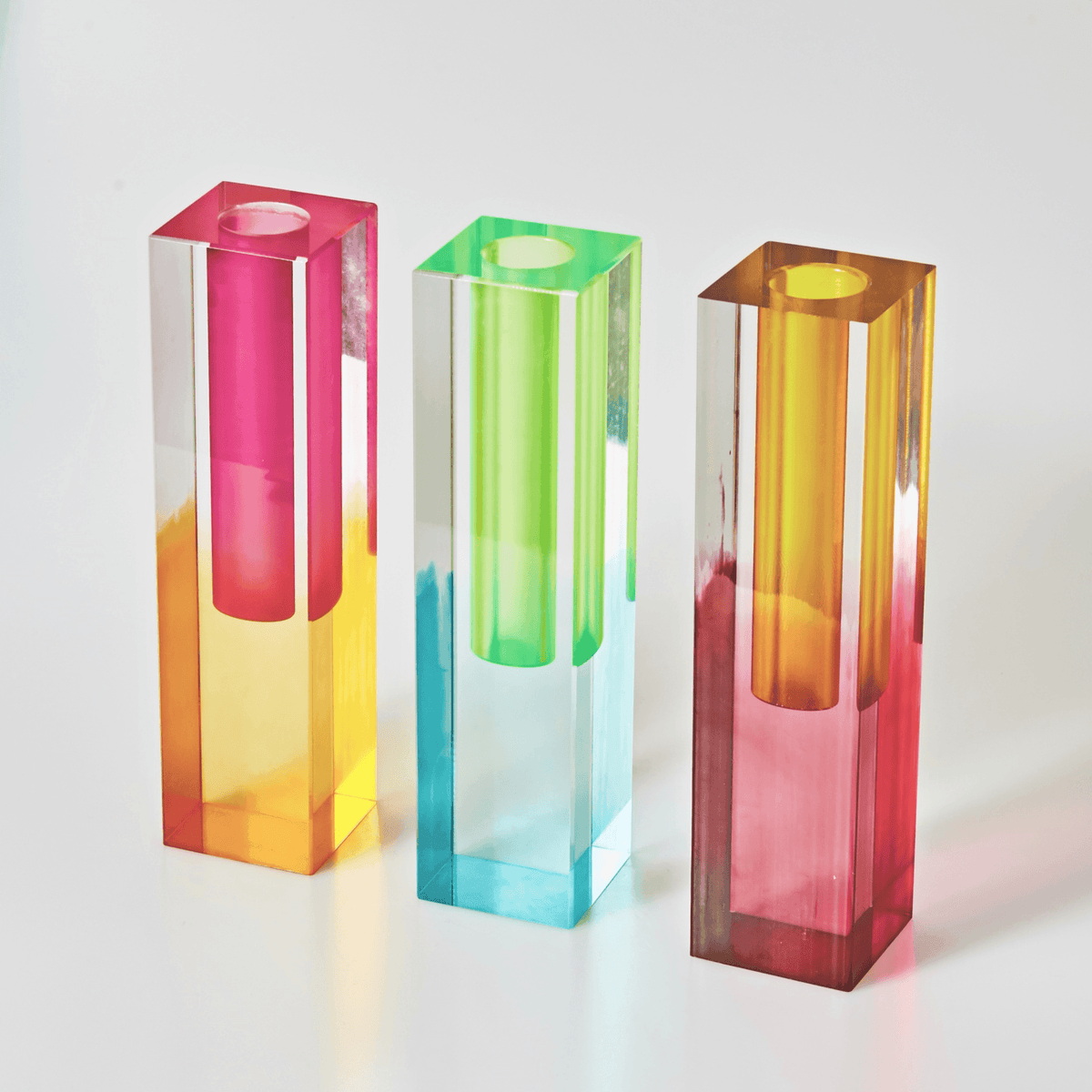 Radiant Prism Acrylic Vase