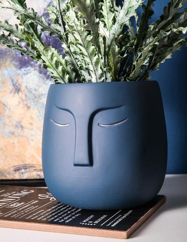 Restful Gaze Abstract Face Planter