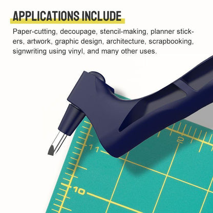 360° Rotating Blade Precision Craft Knife Pen for Intricate Paper Cutting, Stencils, Scrapbooking & Model Making | Detail Cutter Tool