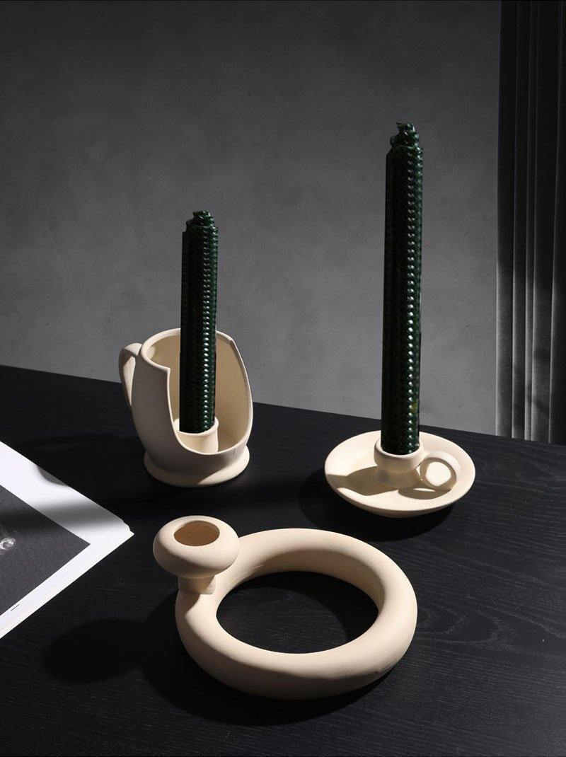SereneStone™ - Contemporary Ceramic Vase Set
