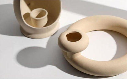 SereneStone™ - Contemporary Ceramic Vase Set