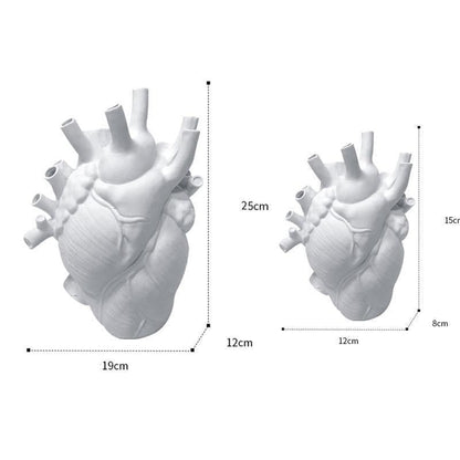 Heart-Shaped Ceramic Vase
