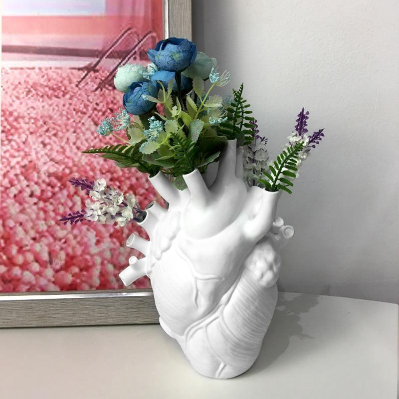Heart-Shaped Ceramic Vase
