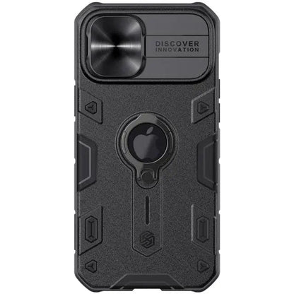 Aluminum Phone Case with Ring Stand for iPhone 13 Series – Camera Guard & Kickstand