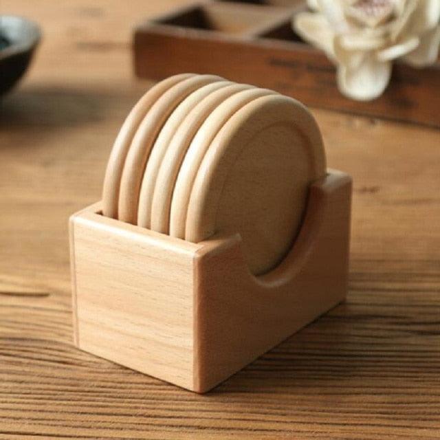 Wooden Coasters 6-Pack