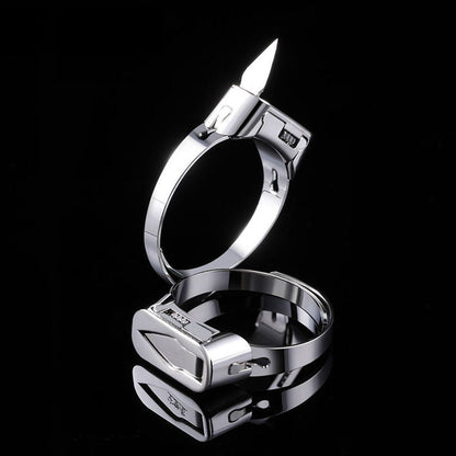 Tactical Finger Ring Personal Safety Tool Everyday Carry EDC Compact Protection Device Covert Wearable Security Accessory Lightweight Metal
