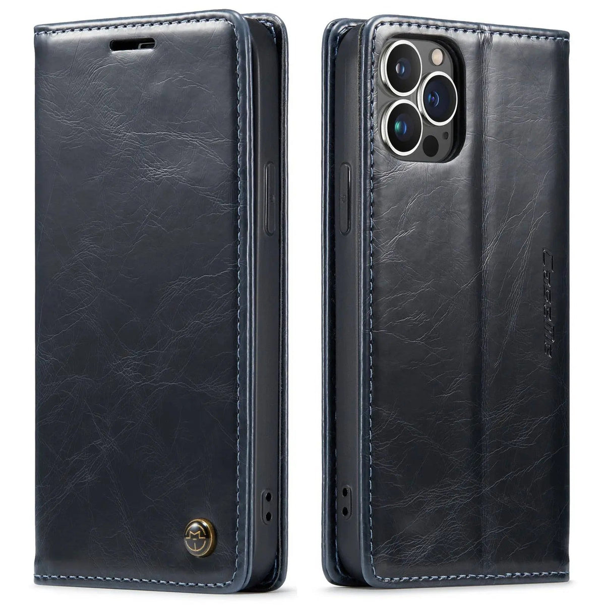 Fitted Leather-Look iPhone 13 Case – Edge & Camera Protection, Precise Button Access – Works with iPhone 13, 13 Pro & 13 Pro Max